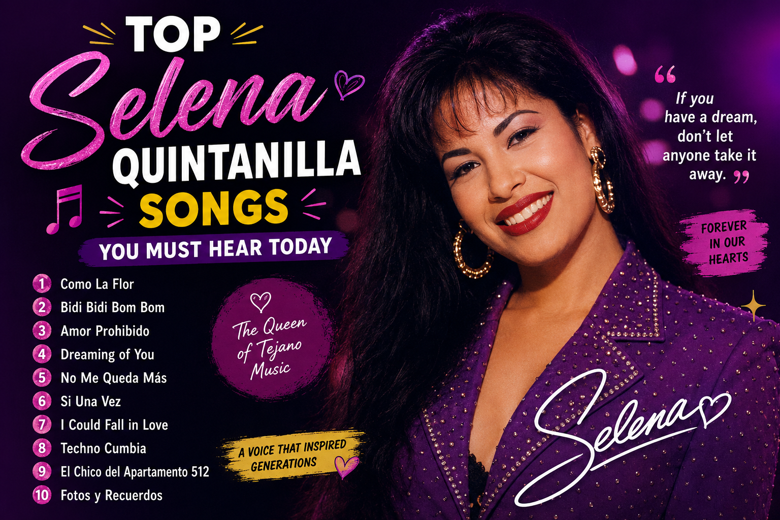 selena quintanilla songs